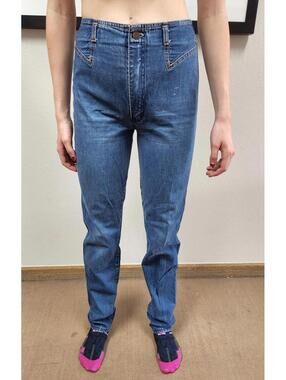 Vintage Rag City Blues High Rise Straight Leg Jeans 28x34 Western 90s USA